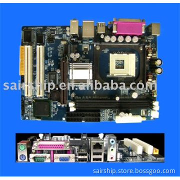 PC motherboard 845 with lan,VGA